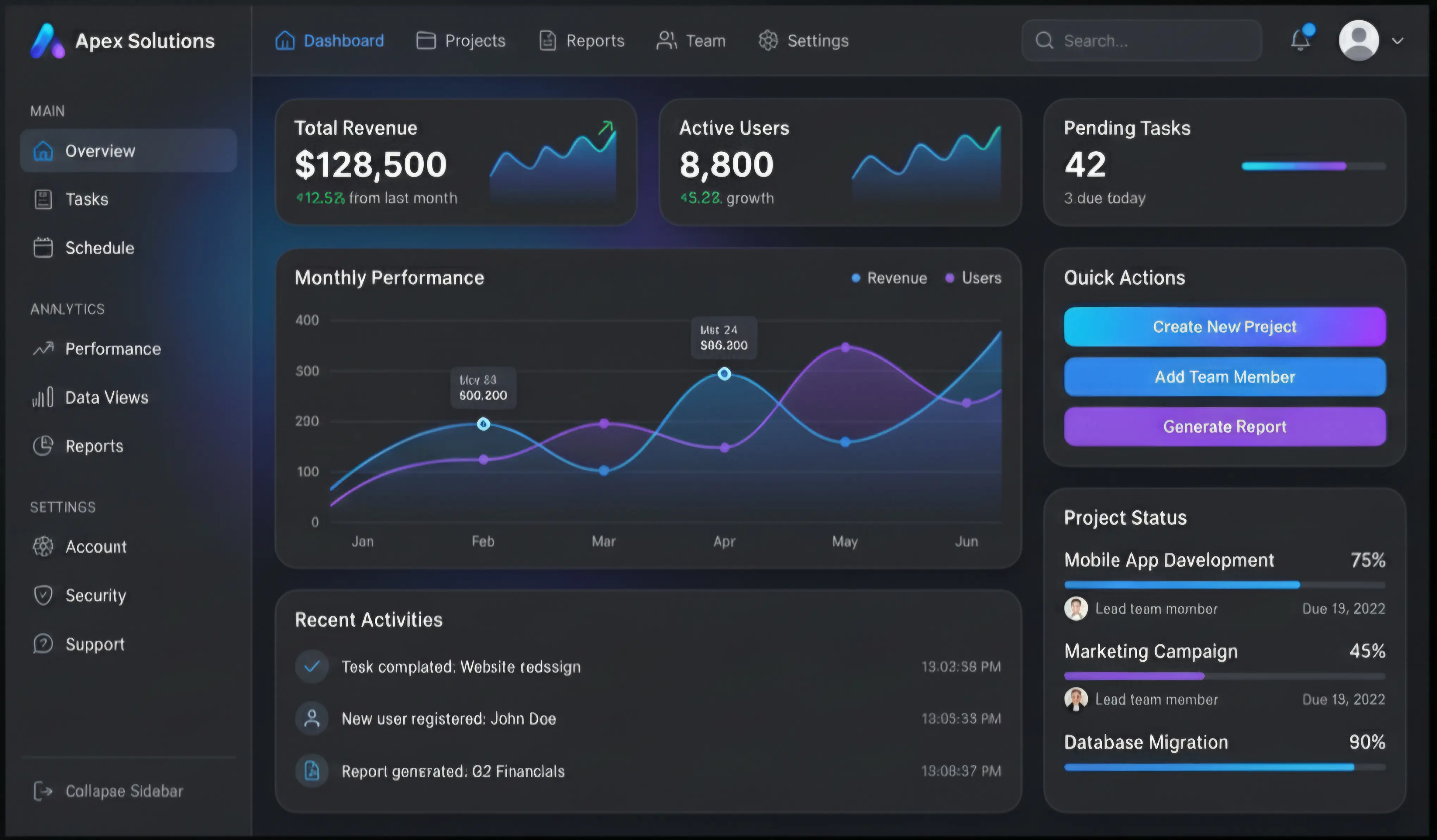 Desktop Software Interface
